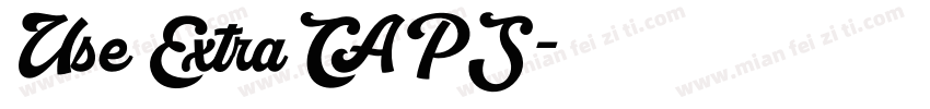 Use ExtraCAPS字体转换